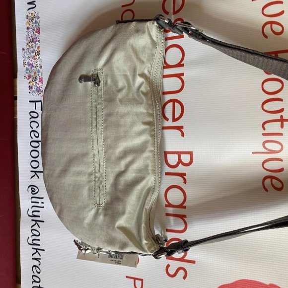 Kipling Emelia Shoulder Bag - Dynamic Silver - Picture 3 of 6